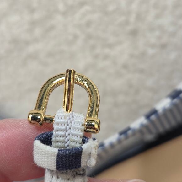 Tommy Hilfiger 8M Nautical Stripe Slingback Flat Shoed Adjustable - Picture 9 of 14